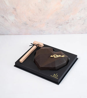 Dark Chocolate Smash Heart by NJD - FIVEROSE.AE